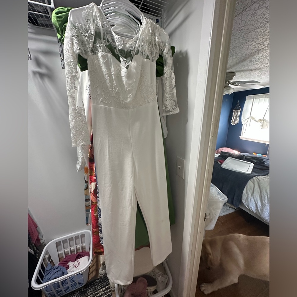 Lulus Lace Long Sleeve Jumpsuit